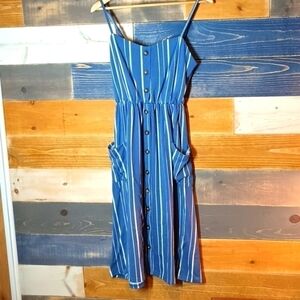 Jon & Anna Midi Blue dress L